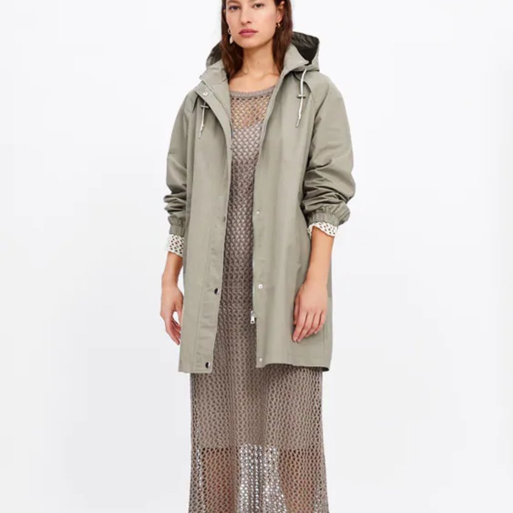 ZARA WATER REPELLENT HOODED PARKA